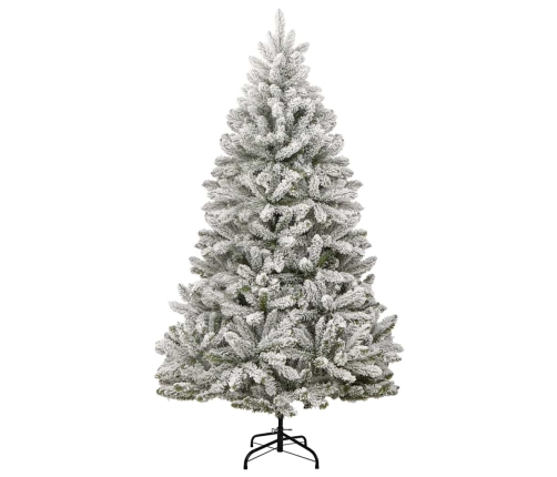 Tehisjõulupuu Roheline Ja Valge 210 Cm Pvc Ja Metall