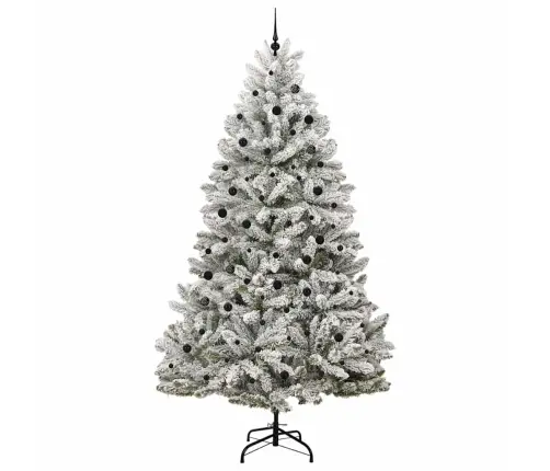 Mākslīgā Ziemassvētku Eglīte Zaļš Un Balts 300 Cm Pvc Un Metāls Vidaxl