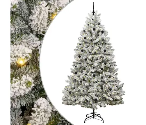 Mākslīgā Ziemassvētku Eglīte Zaļš Un Balts 300 Cm Pvc Un Metāls Vidaxl