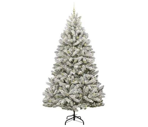 Mākslīgā Ziemassvētku Eglīte Zaļš Un Balts 300 Cm Pvc Un Metāls Vidaxl
