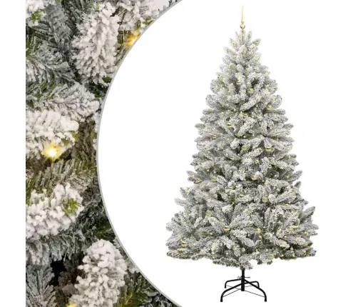 Mākslīgā Ziemassvētku Eglīte Zaļš Un Balts 300 Cm Pvc Un Metāls Vidaxl