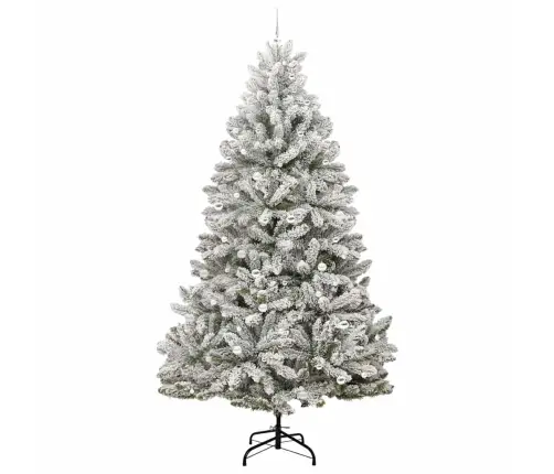 Tehisjõulupuu Roheline Ja Valge 300 Cm Pvc Ja Metall