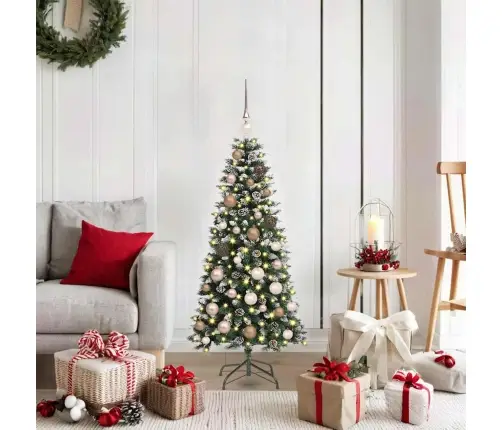 Dirbtinė Kalėdų Eglutė Žalia 120 Cm Pvc, Plastikas Ir Plienas