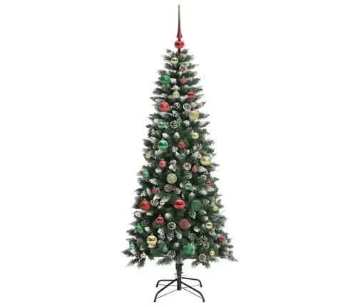 Dirbtinė Kalėdų Eglutė Žalia 150 Cm Pvc, Plastikas Ir Plienas