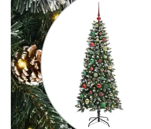 Dirbtinė Kalėdų Eglutė Žalia 150 Cm Pvc, Plastikas Ir Plienas