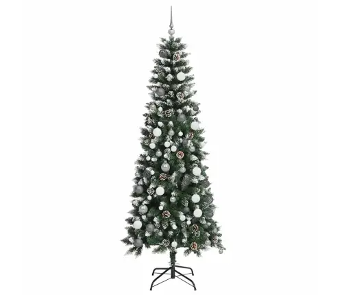 Tehisjõulupuu Roheline 86 X 86 X 210 Cm Pvc, Plastikk Ja Teras