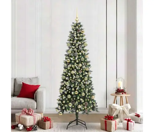 Tehisjõulupuu Roheline 86 X 86 X 210 Cm Pvc, Plastikk Ja Teras Tehisjõulupuu Roheline 86 X 86 X 210 Cm Pvc, Plastikk Ja Teras