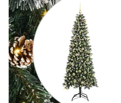 Tehisjõulupuu Roheline 86 X 86 X 210 Cm Pvc, Plastikk Ja Teras Tehisjõulupuu Roheline 86 X 86 X 210 Cm Pvc, Plastikk Ja Teras