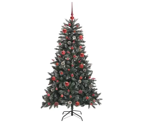 Dirbtinė Kalėdų Eglutė Žalia 150 Cm Pvc, Plastikas Ir Plienas