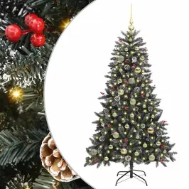 Dirbtinė Kalėdų Eglutė Su 150 Led Žalia 83.5 X 83.5 X 150 Cm