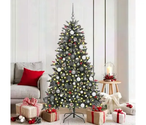 Dirbtinė Kalėdų Eglutė Su 300 Led Žalia 99 X 99 X 180 Cm