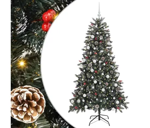 Dirbtinė Kalėdų Eglutė Žalia 180 Cm Pvc, Plastikas Ir Plienas