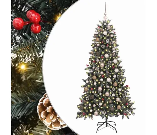 Mākslīgāziemassvētkueglīte Zaļa 114 X 114 X 210 Cm Pvc Vidaxl