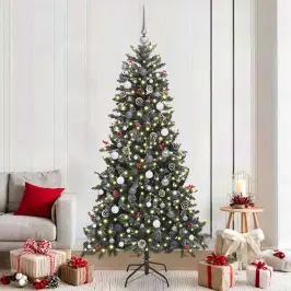 Dirbtinė Kalėdų Eglutė Su 300 Led Žalia 114 X 114 X 210 Cm