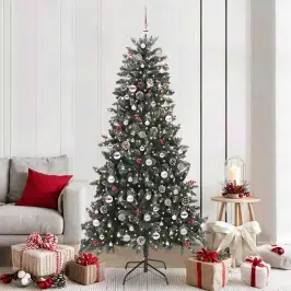Dirbtinė Kalėdų Eglutė Su 300 Led Žalia 114 X 114 X 210 Cm