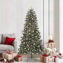 Dirbtinė Kalėdų Eglutė Su 300 Led Žalia 114 X 114 X 210 Cm