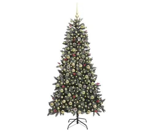 Dirbtinė Kalėdų Eglutė Su 300 Led Žalia 114 X 114 X 210 Cm