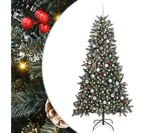 Dirbtinė Kalėdų Eglutė Su 300 Led Žalia 114 X 114 X 210 Cm Dirbtinė Kalėdų Eglutė Su 300 Led Žalia 114 X 114 X 210 Cm