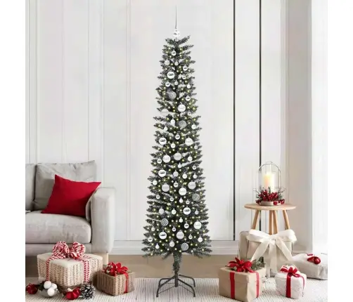 Dirbtinė Kalėdų Eglutė Žalia 210 Cm Pvc, Plastikas Ir Plienas