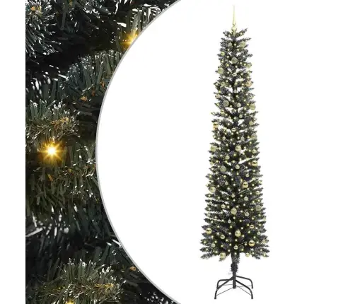 Tehisjõulupuu Roheline 58 X 58 X 240 Cm Pvc, Plastikk Ja Teras