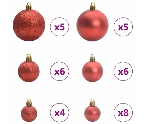 Mākslīgā Izliektā Ziemassvētku Egle Ar 150 Led Gaismām 120 Cm Vidaxl