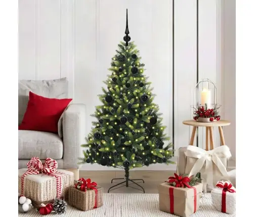 Tehis Hingedega Jõulupuu 150 Ledi Roheline 120 Cm Pvc Ja Pe