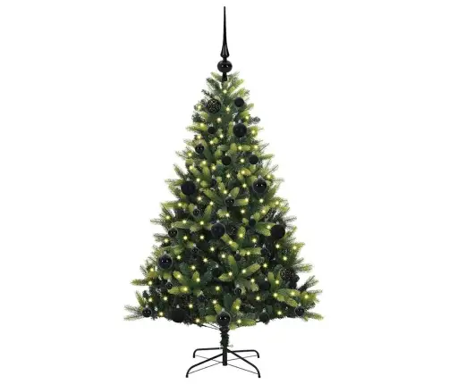 Tehis Hingedega Jõulupuu 150 Ledi Roheline 120 Cm Pvc Ja Pe