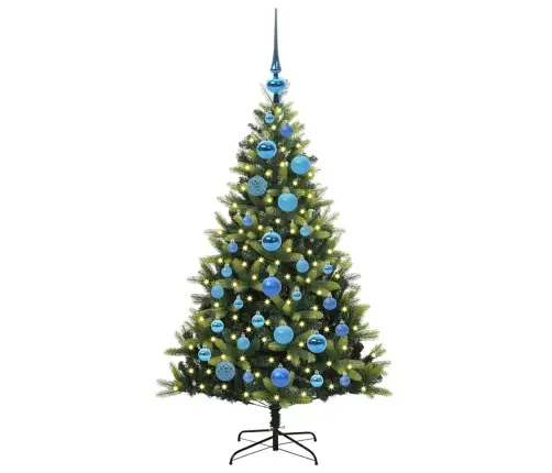 Tehis Hingedega Jõulupuu 150 Ledi Roheline 120 Cm Pvc Ja Pe