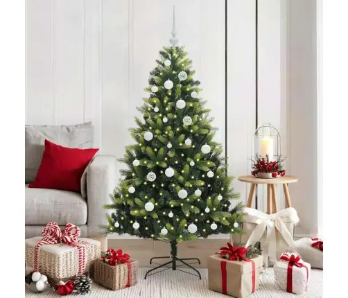 Mākslīgā Izliektā Ziemassvētku Egle Ar 150 Led Gaismām 150 Cm Vidaxl