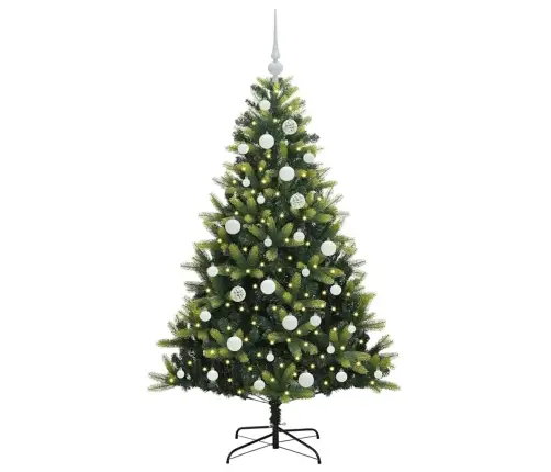 Mākslīgā Izliektā Ziemassvētku Egle Ar 150 Led Gaismām 150 Cm Vidaxl