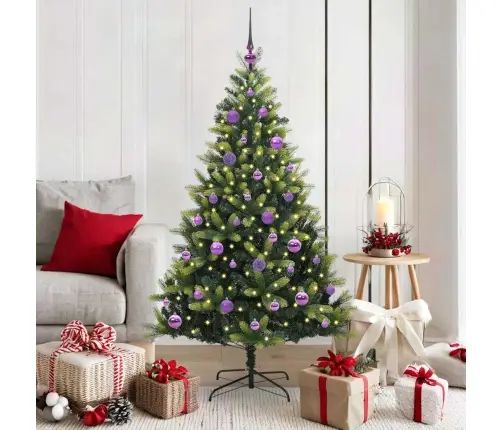 Dirbtinė Sulankstoma Kalėdų Eglutė Su 150 Led Lemputių 150 Cm