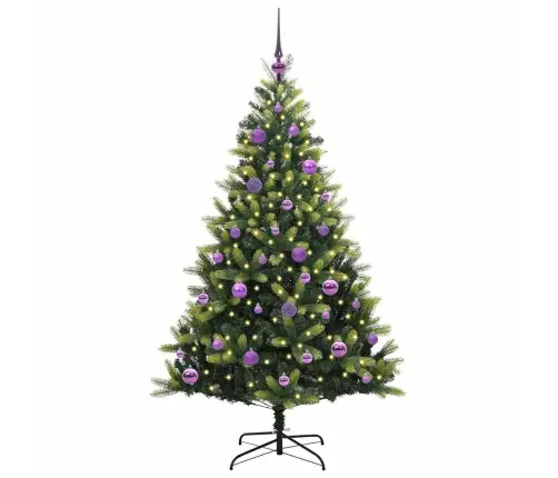 Dirbtinė Sulankstoma Kalėdų Eglutė Su 150 Led Lemputių 150 Cm