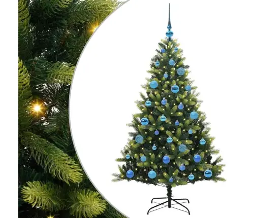 Mākslīgā Izliektā Ziemassvētku Egle Ar 150 Led Gaismām 150 Cm Vidaxl