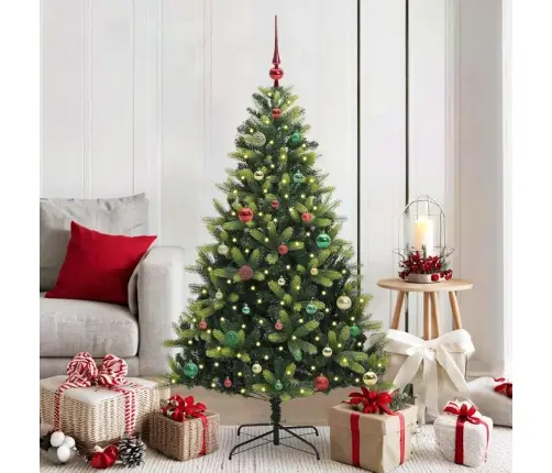 Tehis Hingedega Jõulupuu 150 Ledi Roheline 150 Cm Pvc Ja Pe
