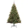 Mākslīgā Salocāmā Ziemassvētku Egle Ar 300 Led Lampiņām 180 Cm Vidaxl
