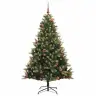 Mākslīgā Salocāmā Ziemassvētku Egle Ar 300 Led Lampiņām 180 Cm Vidaxl