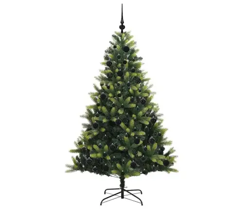 Mākslīgā Locītā Ziemassvētku Egle Ar 300 Led Lampiņām 180 Cm Vidaxl