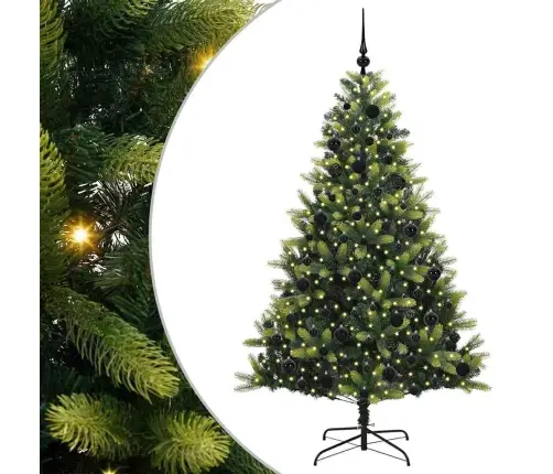 Mākslīgā Locītā Ziemassvētku Egle Ar 300 Led Lampiņām 180 Cm Vidaxl