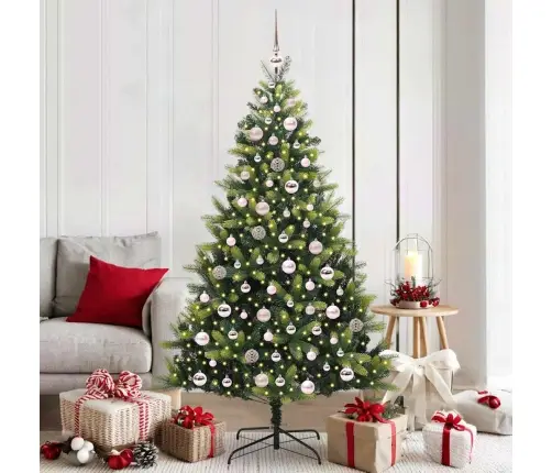 Dirbtinis Sulankstomas Kalėdų Medis Su 300 Led Žalia 180 Cm