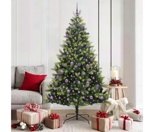 Mākslīgā Saliekamā Ziemassvētku Egle Ar 300 Led Gaismām 180 Cm Vidaxl