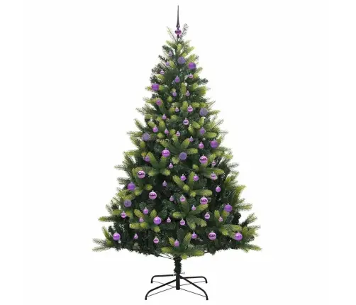 Mākslīgā Saliekamā Ziemassvētku Egle Ar 300 Led Gaismām 180 Cm Vidaxl