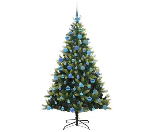 Tehis Hingedega Jõulupuu 300 Led-Iga Roheline 180 Cm Pvc Ja Pe Tehis Hingedega Jõulupuu 300 Led-Iga Roheline 180 Cm Pvc Ja Pe