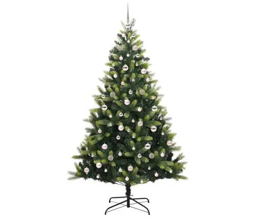 Mākslīgā Noliekamā Ziemassvētku Eglīte 300 Led Lampiņas 210 Cm Vidaxl