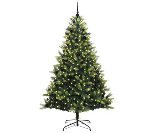 Mākslīgā Salokāmā Ziemassvētku Egle Ar 300 Led Gaismām 240 Cm Vidaxl