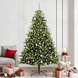 Mākslīgais Saliekamais Ziemassvētku Koks 300 Led Zaļa 240 Cm Vidaxl Mākslīgais Saliekamais Ziemassvētku Koks 300 Led Zaļa 240 Cm Vidaxl