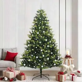 Tehis Hingedega Jõulupuu 300 Led-Iga Roheline 240 Cm Pvc Ja Pe