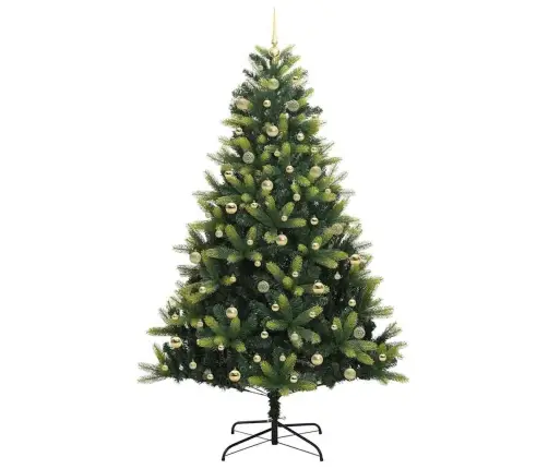 Tehis Hingedega Jõulupuu 300 Led-Iga Roheline 240 Cm Pvc Ja Pe