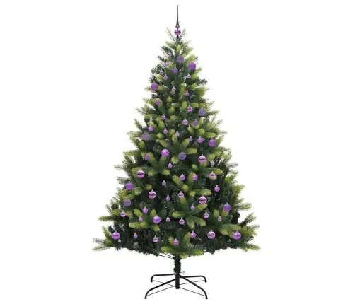 Tehis Hingedega Jõulupuu 300 Led-Iga Roheline 240 Cm Pvc Ja Pe