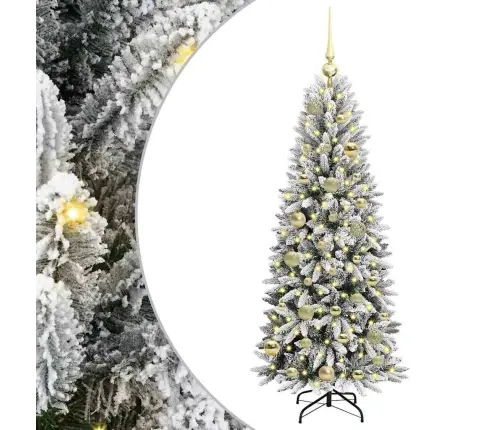 Dirbtinė Kalėdų Eglutė Su 150 Led Balta 53 X 53 X 120 Cm