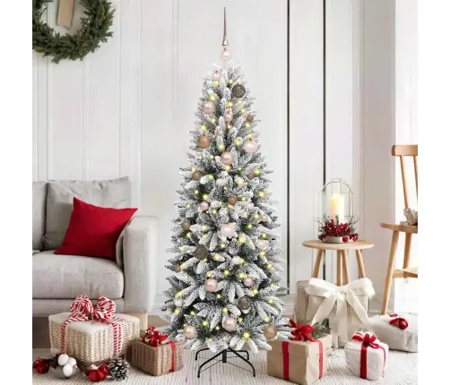 Tehisjõulupuu Koos 150 Led-Iga Valge 63 X 63 X 150 Cm Tehisjõulupuu Koos 150 Led-Iga Valge 63 X 63 X 150 Cm